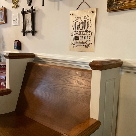 🕊Romans 8:31 Scripture Verse Hand Burned Ready To Hang Wood Sign! - Picture 3 of 7